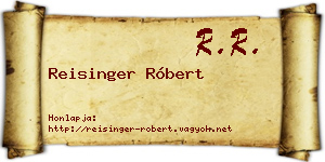 Reisinger Róbert névjegykártya